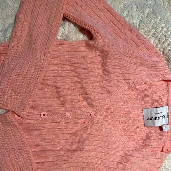 Pink Knit Cardigan - Picture 2 of 3